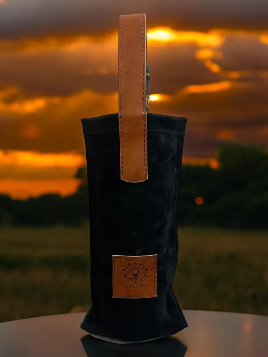 Bolsa de Cuero para Vino – Transporte Seguro y Elegante