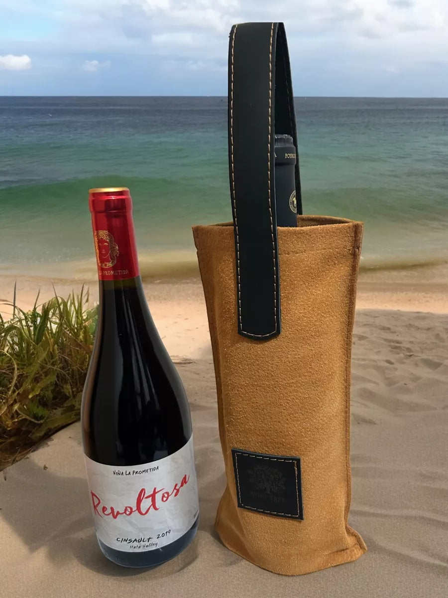 Bolsa de Cuero para Vino – Transporte Seguro y Elegante