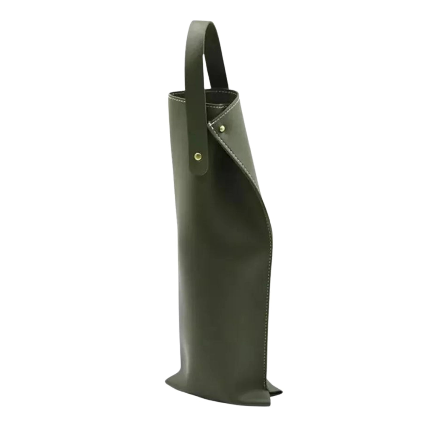 Bolsa de ecocuero para botellas de vino, diseño sofisticado y reutilizable, ideal para regalar o transportar con estilo.