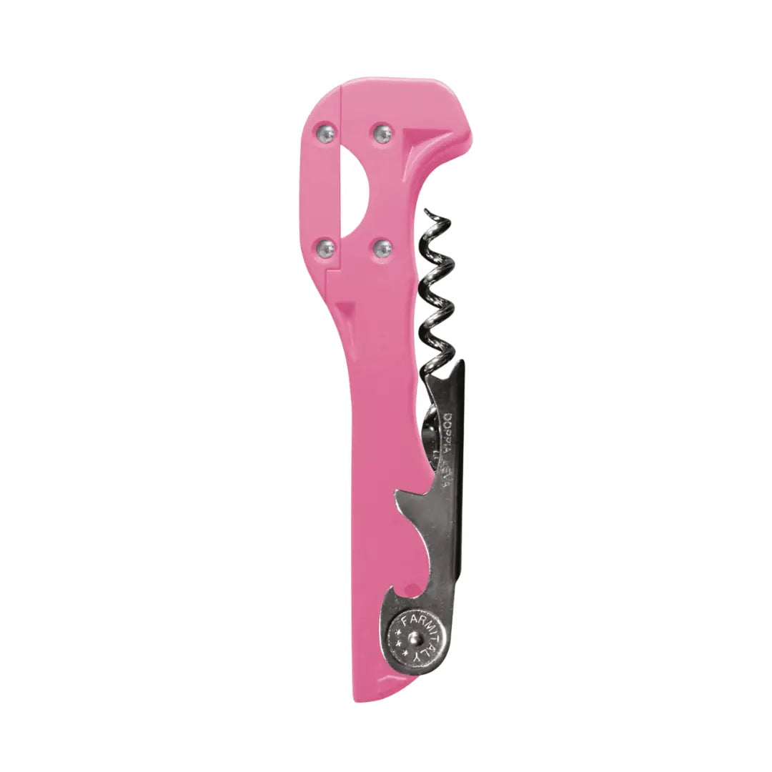 Sacacorchos italiano Boomerang X-Tend en color pink, perfecto para sommeliers y expertos en vino.
