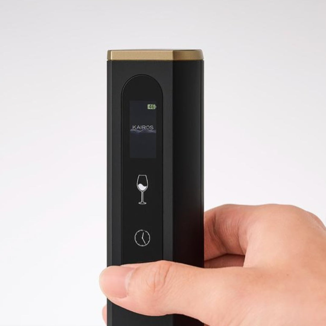 Aireador de Vino Eléctrico Kairos – Carbón (sin contacto)