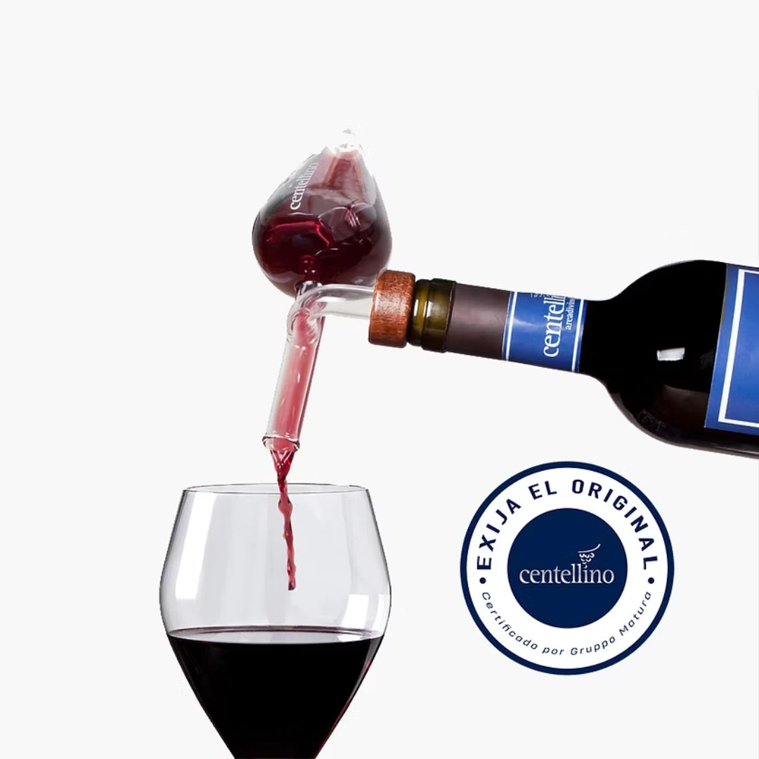 Centellino 125 ml - Aireador, Decantador y Dosificador de Vino por Copas