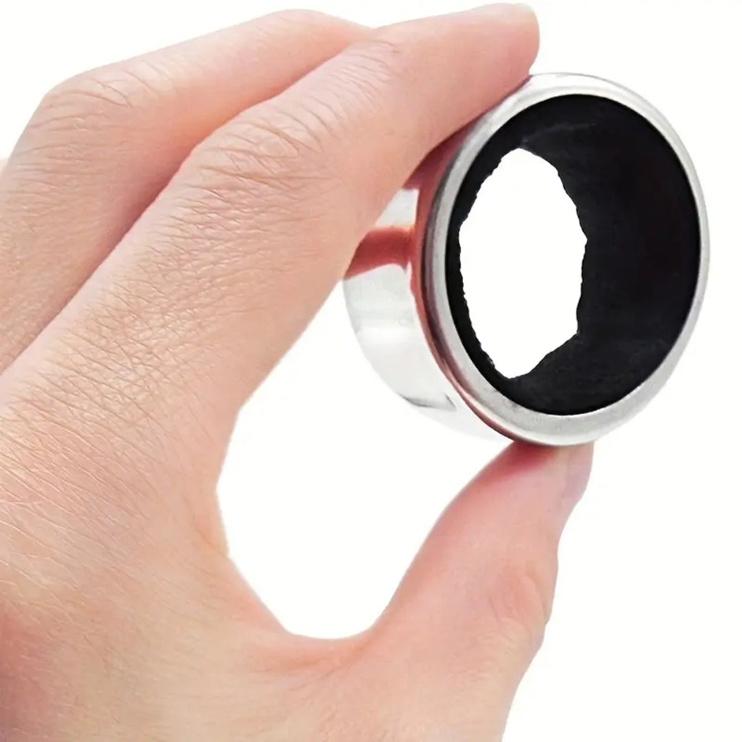 Anillo Antigoteo de Acero Inoxidable para Botellas de Vino