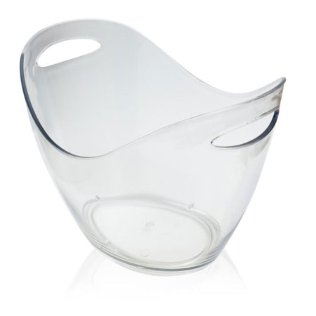 Cubitera acrílica transparente 5 L dos mangos para vino