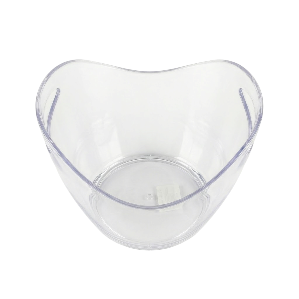 Cubitera acrílica transparente 5 L dos mangos para vino