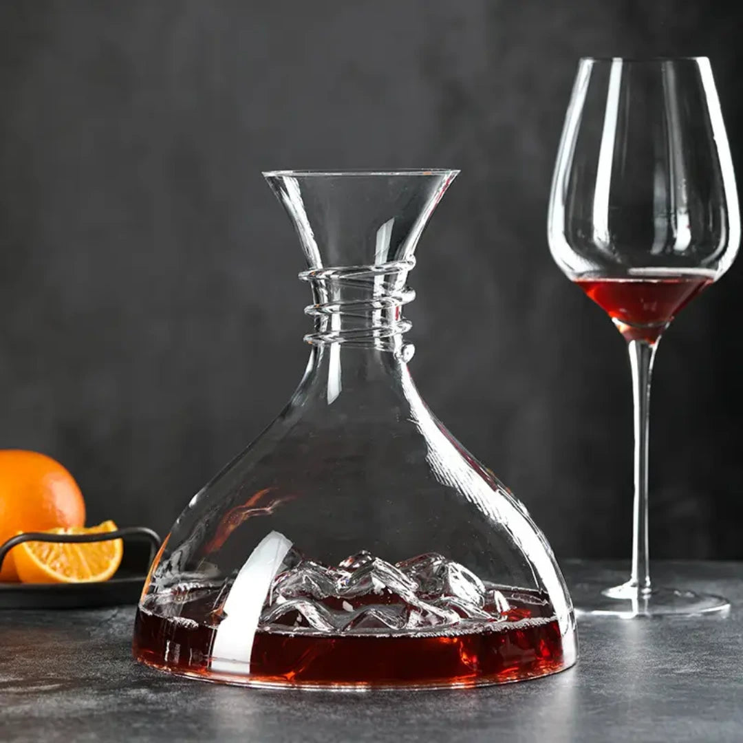 Decantador de vino estilo Cumbre Cristalina de 1500ml