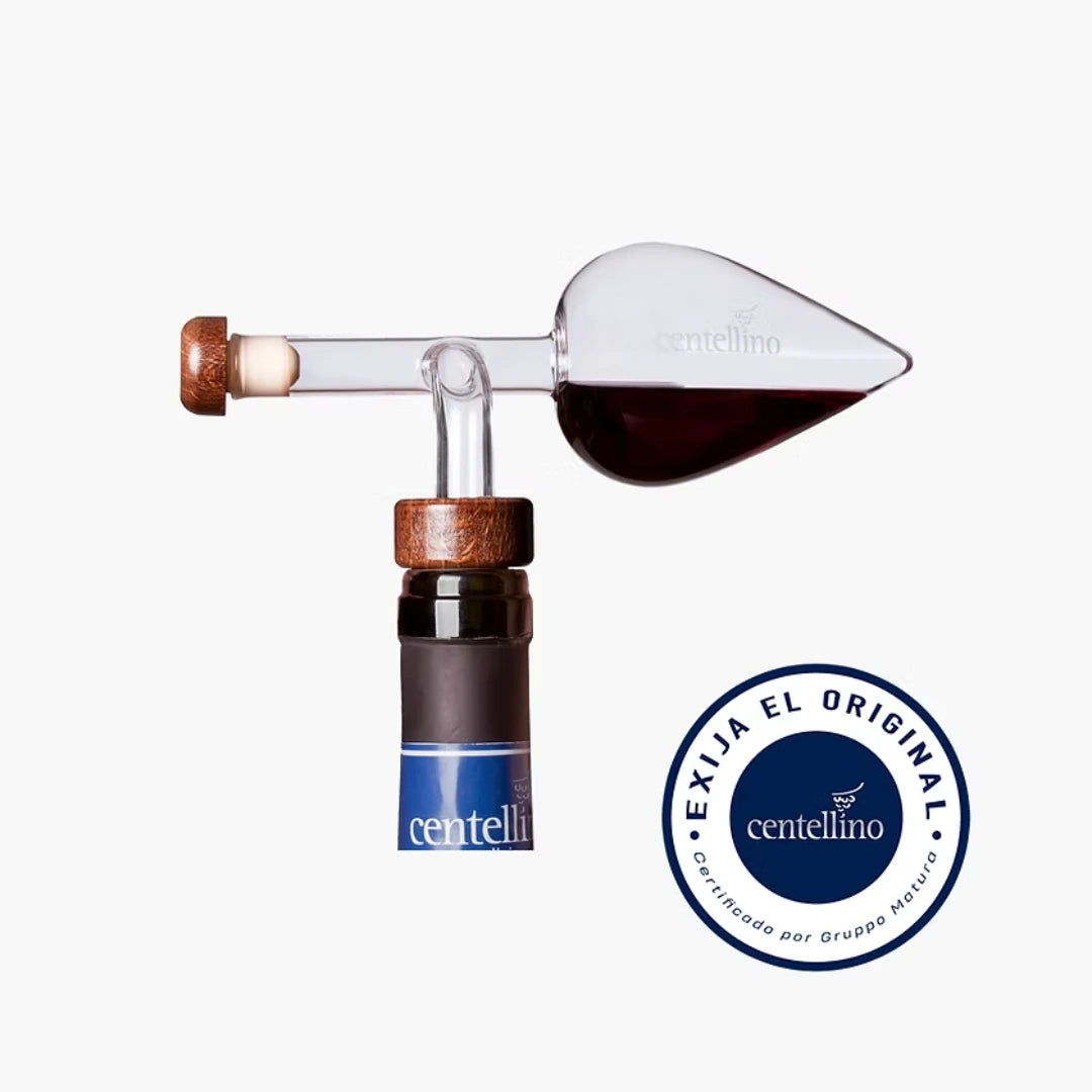 Centellino 125 ml - Aireador, Decantador y Dosificador de Vino por Copas