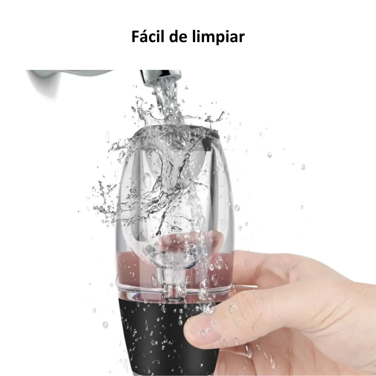 Aireador y decantador de vino de vidrio, diseñado para una oxigenación óptima y un vertido sin derrames.