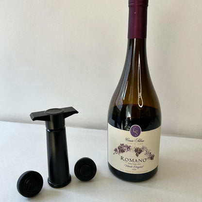 Bomba de Vacío para Vino con Tapones – Conserva tu Vino por Más Tiempo