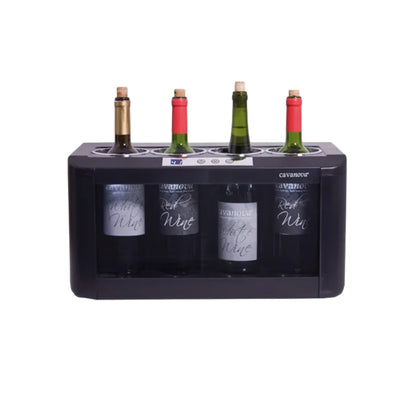Enfriador de vino Cavanova para 4 botellas, sistema termoeléctrico con display digital