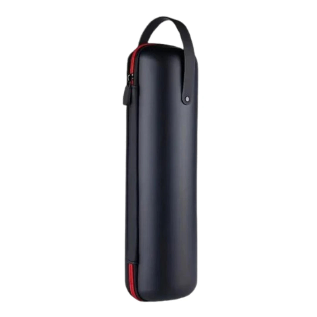 Estuche protector para botellas de vino, diseño elegante y resistente para trasladar sin riesgos.
