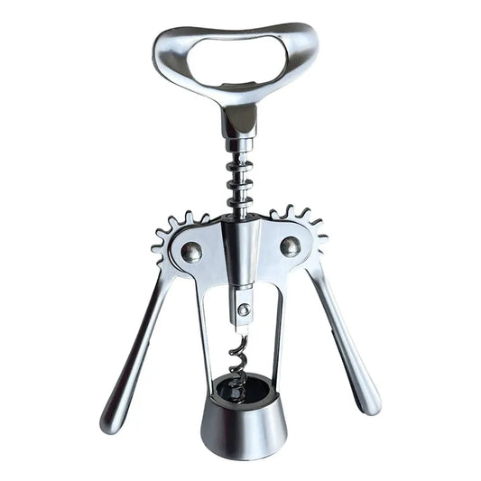 Sacacorchos de alas metálico 2 en 1 mariposa para vino