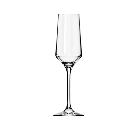 Set de 6 copas para espumante de 225cc, diseño elegante Brunello, ideal para brindar en celebraciones y eventos especiales.