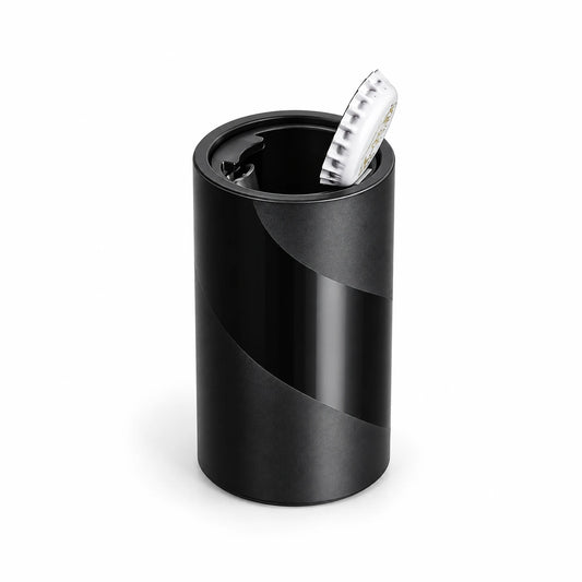 Abrebotellas automático magnético negro para cerveza con chapa retenida por el imán