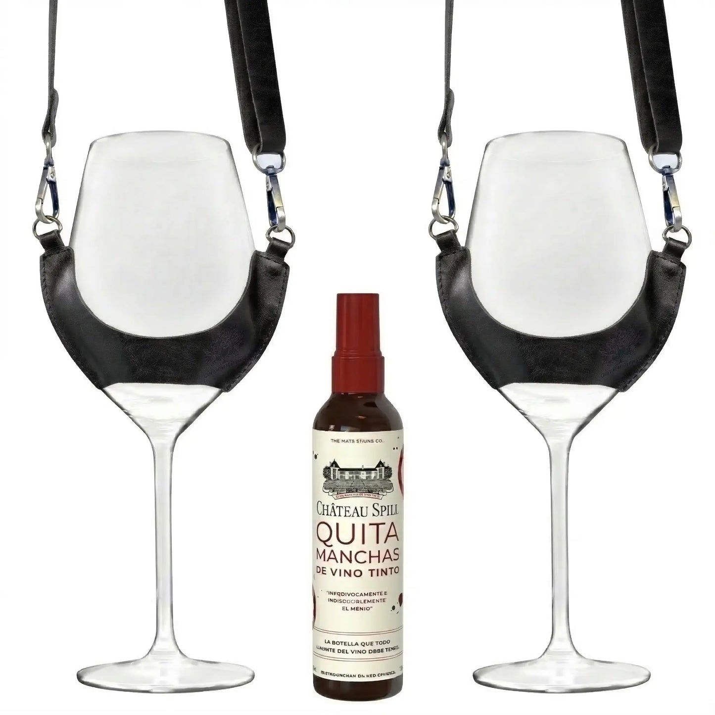 Pack Vino & Estilo – Copas y quitamanchas Chateau Spill