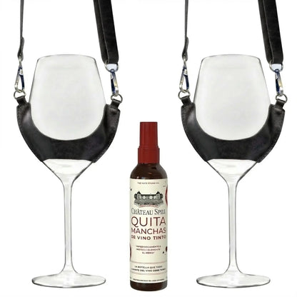 Pack Vino & Estilo – Copas y quitamanchas Chateau Spill
