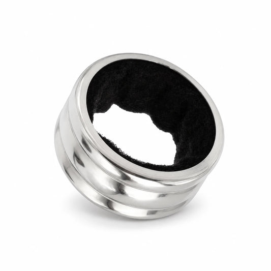 Anillo antigoteo para botella de vino de acero inoxidable con fieltro absorbente interior