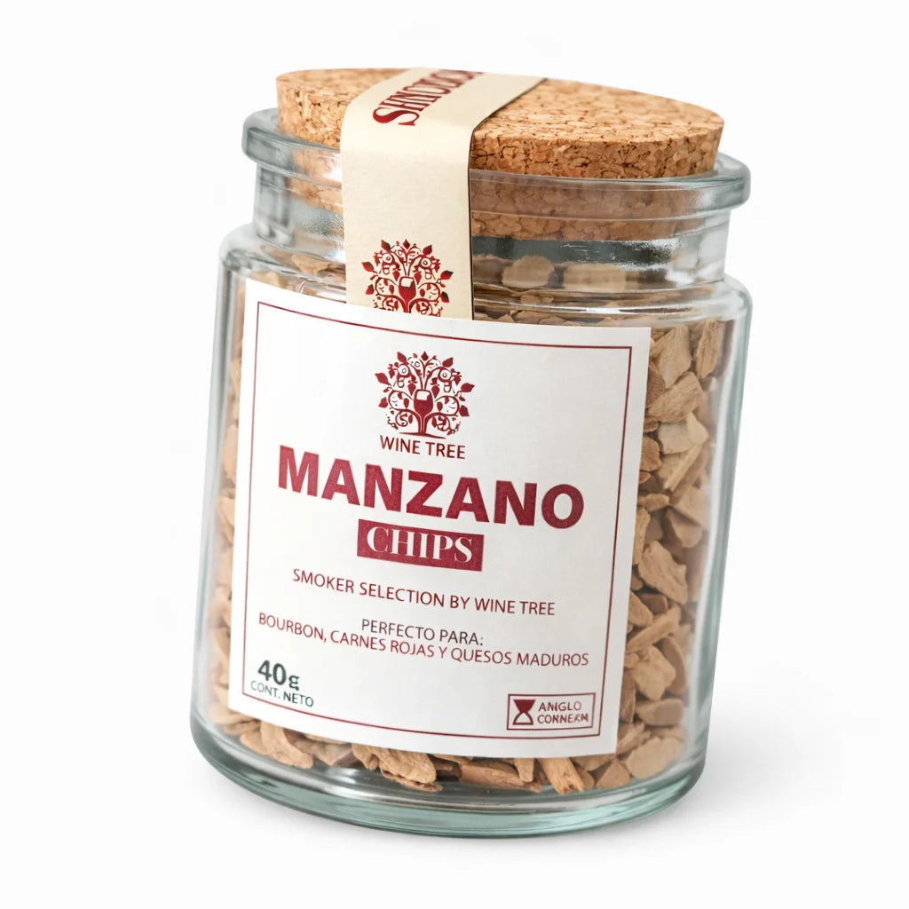 Chips de manzano Wine Tree para bourbon y cócteles, 40 g