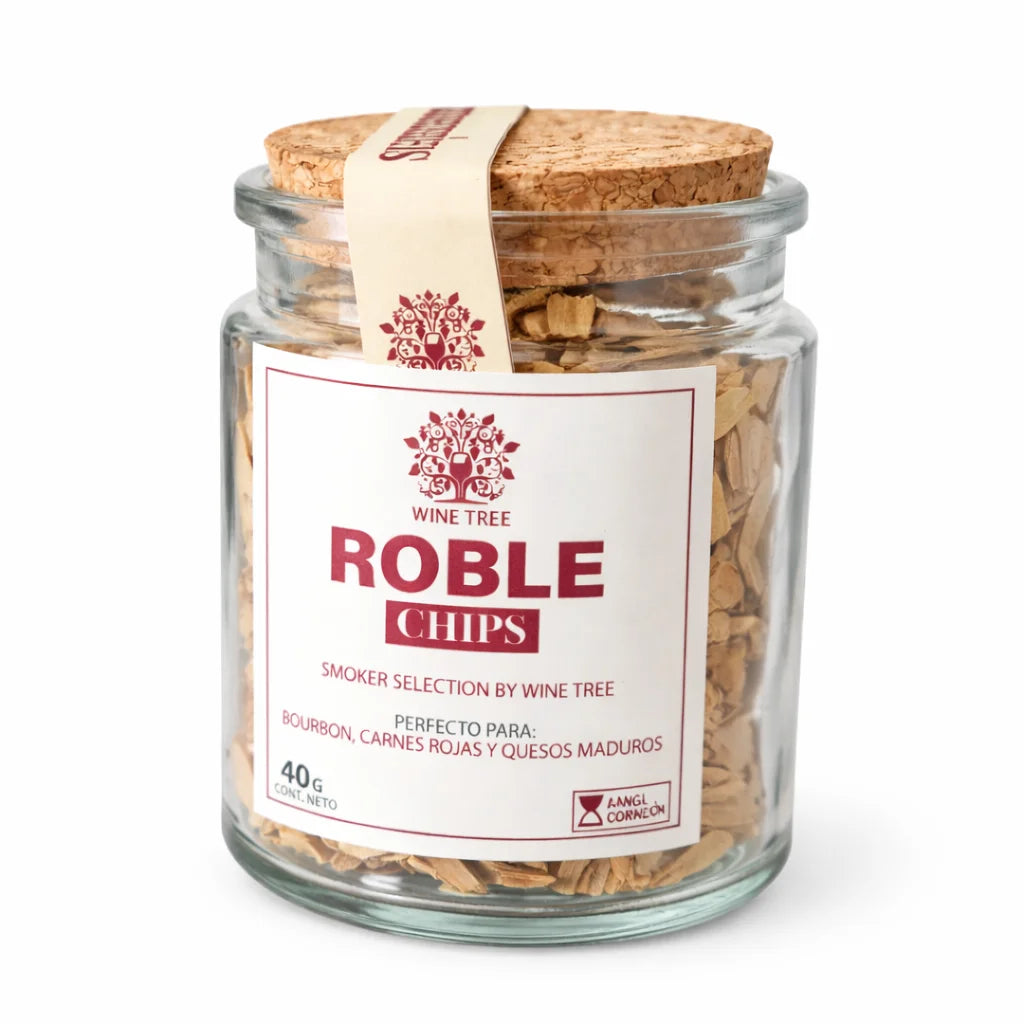 Chips de roble Wine Tree para bourbon y cócteles, 40 g