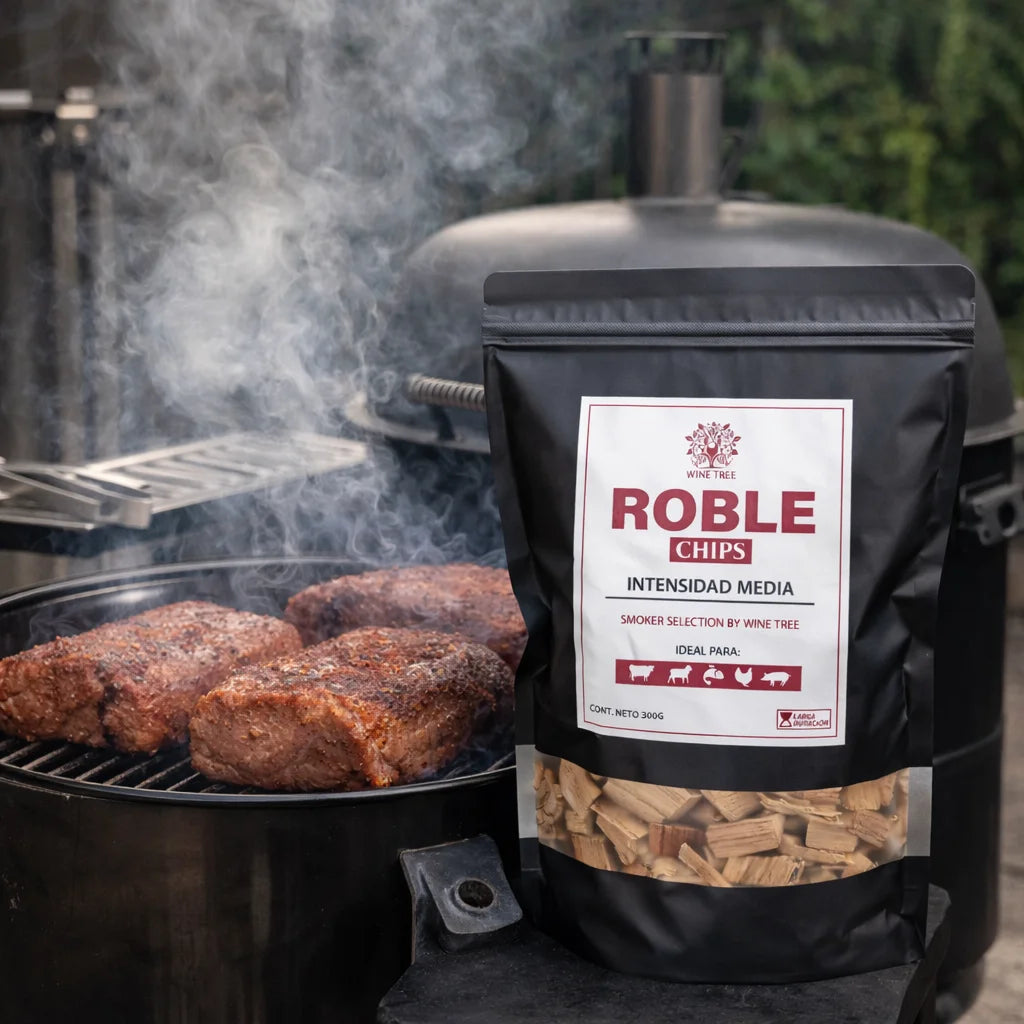 Chips para ahumado de roble Wine Tree 300 g
