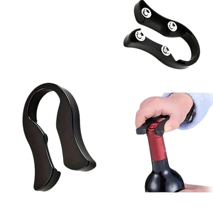 Cortador de láminas para vino con cuatro cuchillas afiladas, diseñado para un corte preciso sin esfuerzo.