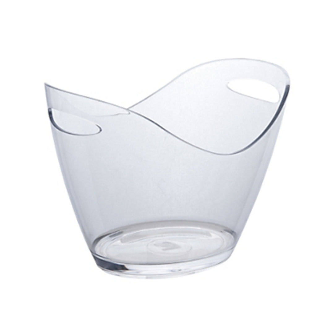 Cubitera acrílica transparente 5 L dos mangos para vino