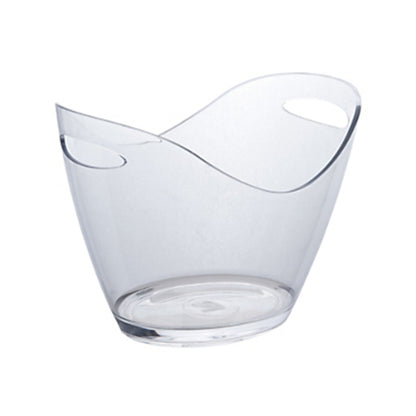 Cubitera acrílica transparente 5 L dos mangos para vino