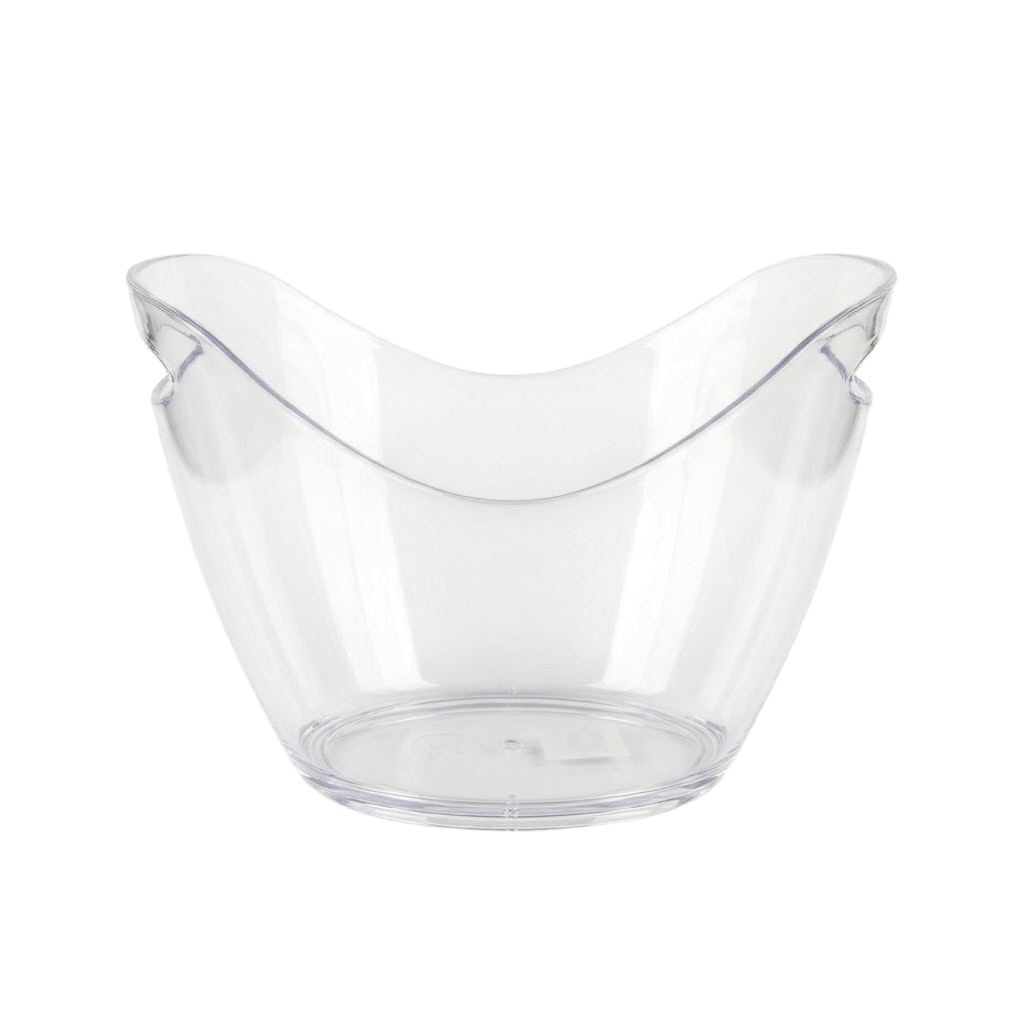 Cubitera acrílica transparente 5 L dos mangos para vino