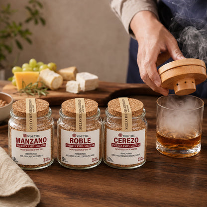 Kit Ahumador para Cócteles con 3 Aserrines Wine Tree