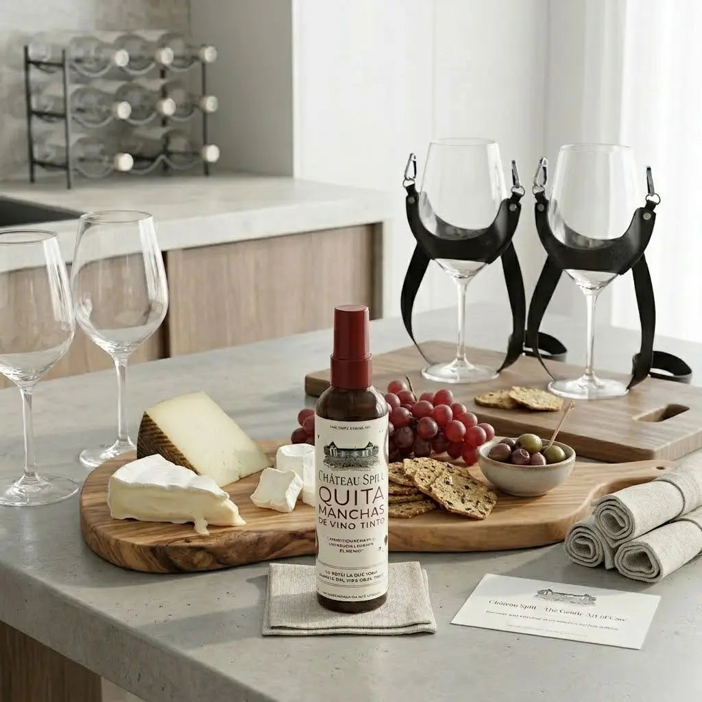 Pack Vino & Estilo – Copas y quitamanchas Chateau Spill