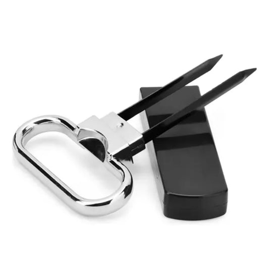 Sacacorchos de láminas doble punta, ideal para extraer corchos frágiles sin dañarlos.